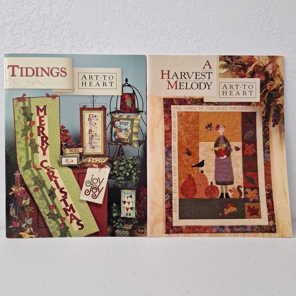 Tidings Quilt Pattern Book by Nancy Halvorsen of Art to Heart & A Melody Harvest